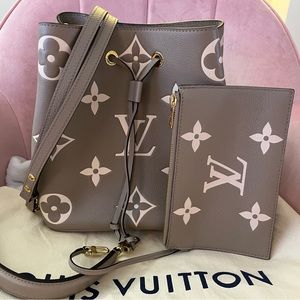 Authentic Louis Vuitton Empriente neonoe turtle dove MM crossbody bag NWT
